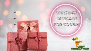 Birthday Message for Cousin